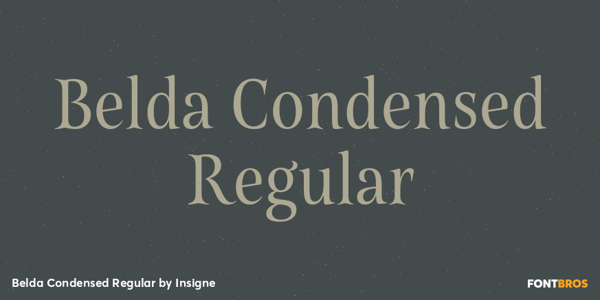 Belda Condensed Regular Font Poster #1