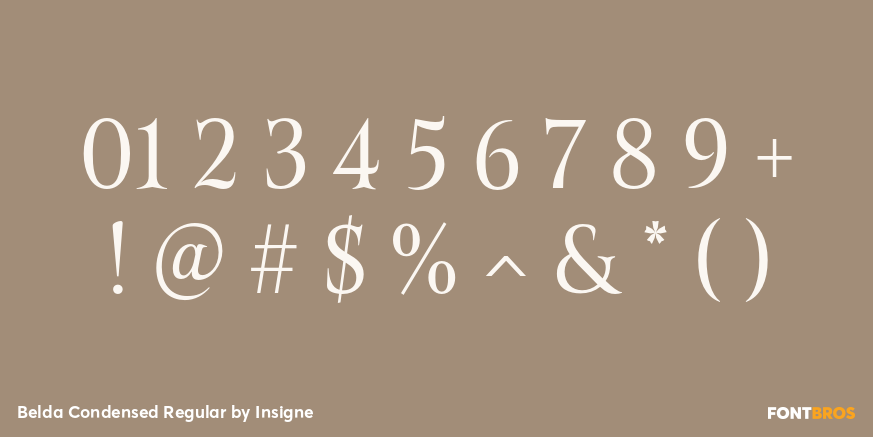 Belda Condensed Regular Font Poster #4