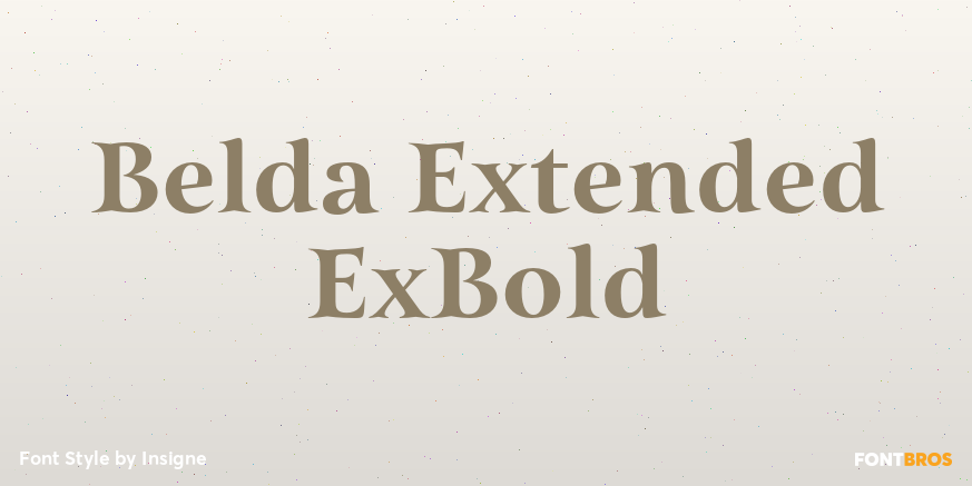 Belda Extended ExBold Font Poster #1