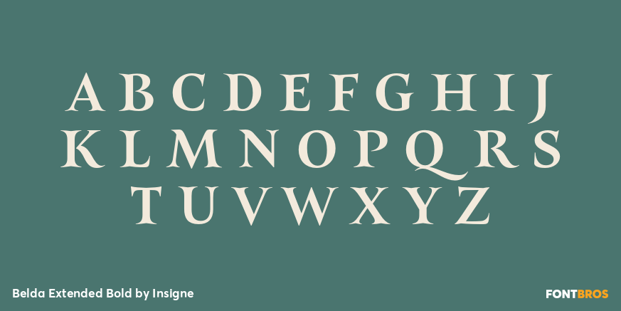 Belda Extended Bold Font Poster #2