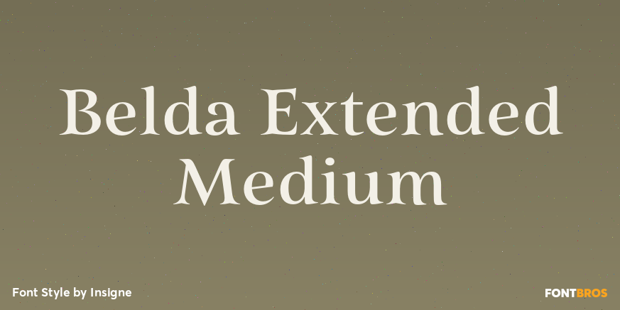 Belda Extended Medium Font Poster #1