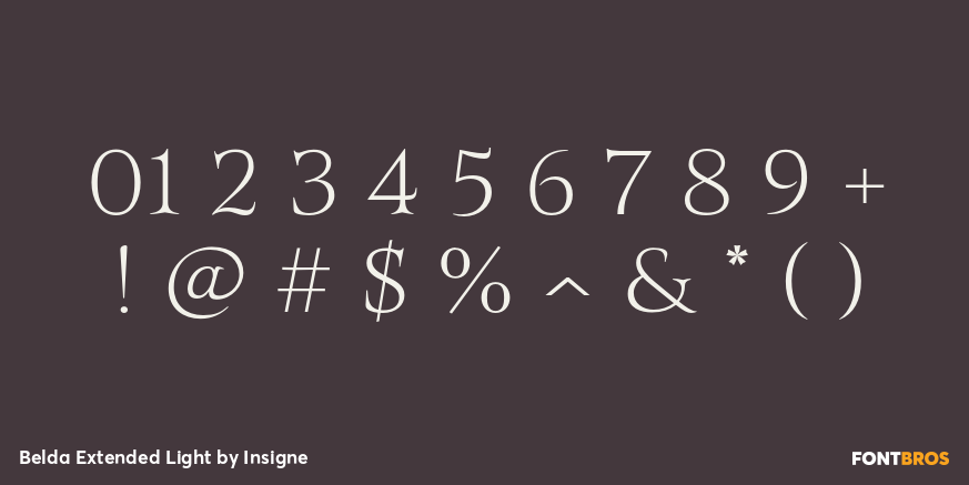 Belda Extended Light Font Poster #1