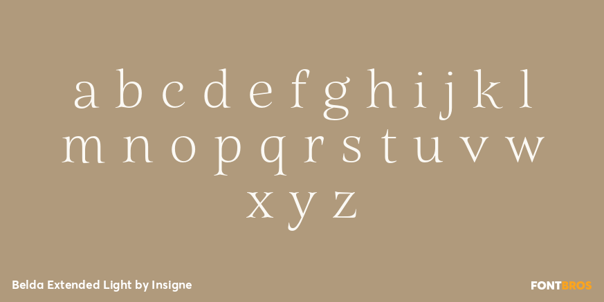 Belda Extended Light Font Poster #1