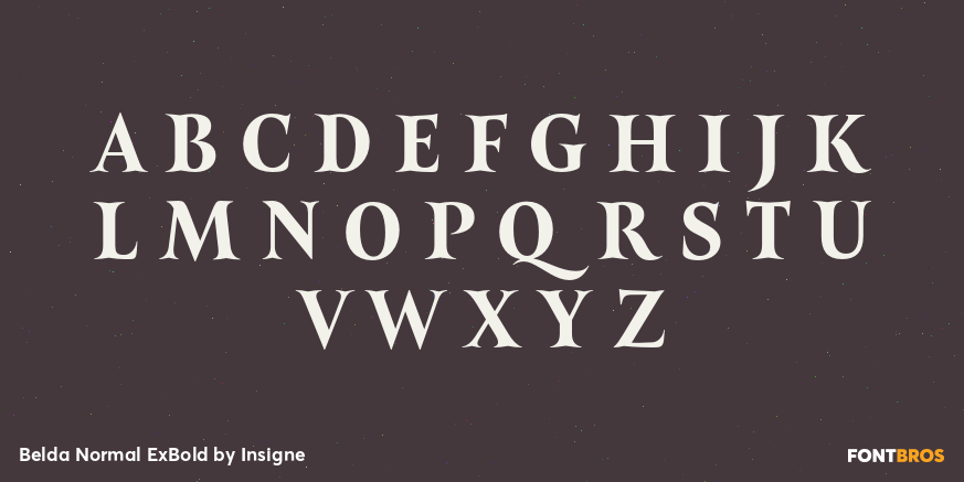 Belda Normal ExBold Font Poster #2