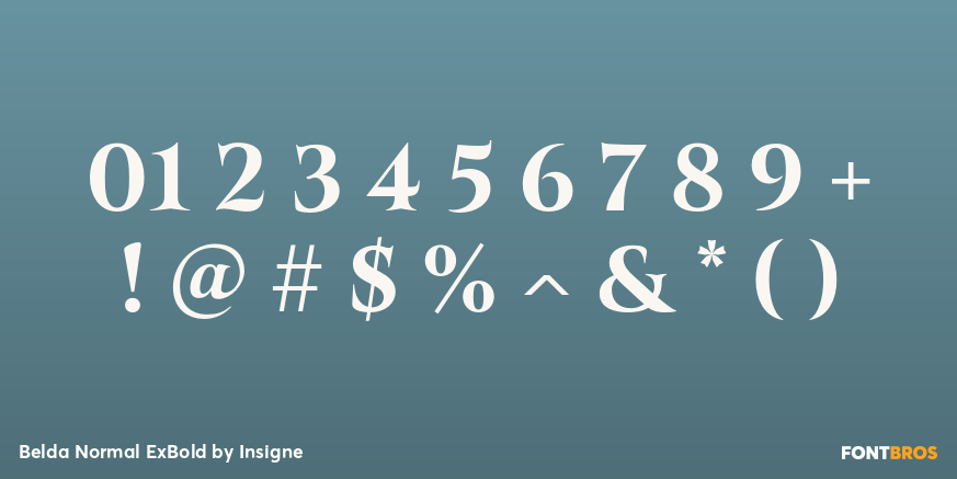 Belda Normal ExBold Font Poster #4