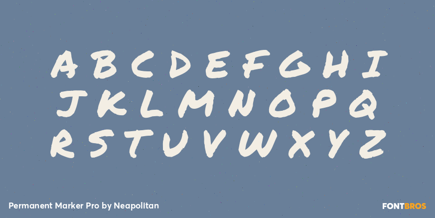 Permanent Marker Pro Font Poster #2