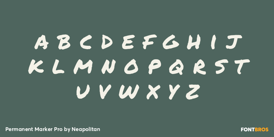 Permanent Marker Pro Font Poster #3