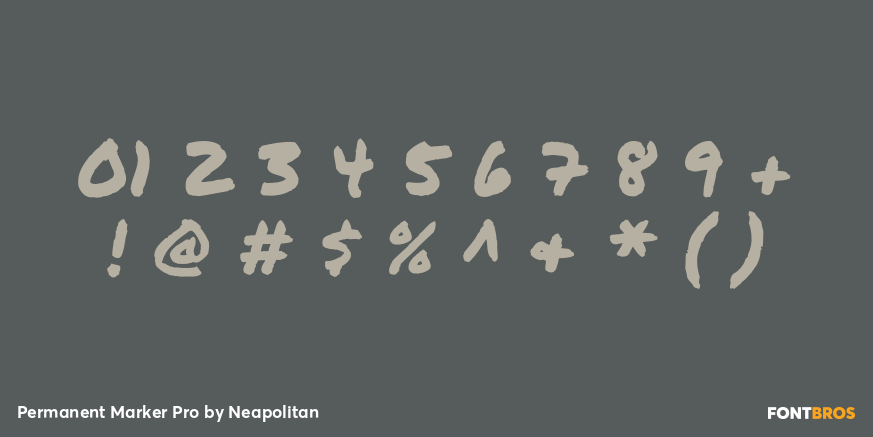 Permanent Marker Pro Font Poster #4