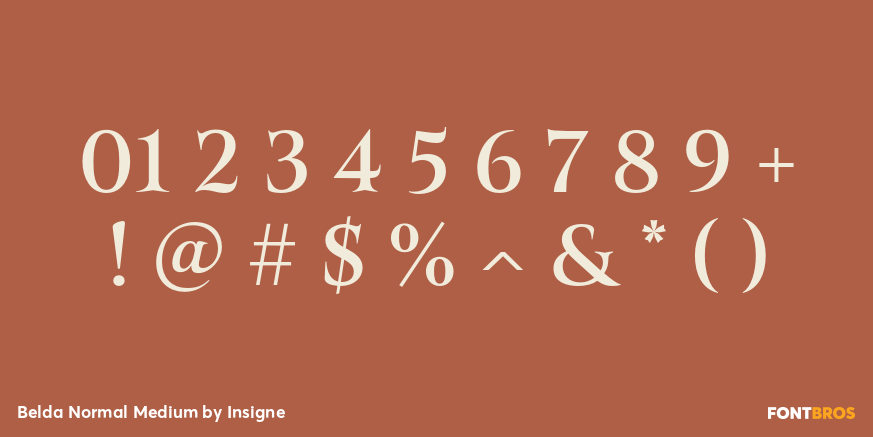 Belda Normal Medium Font Poster #4