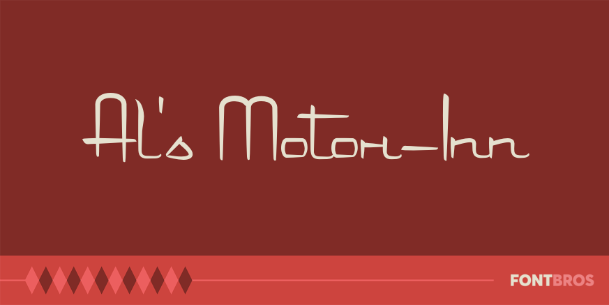 Al's Motor-Inn Font Poster