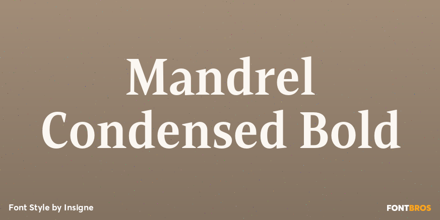 Mandrel Condensed Bold Font Poster #1