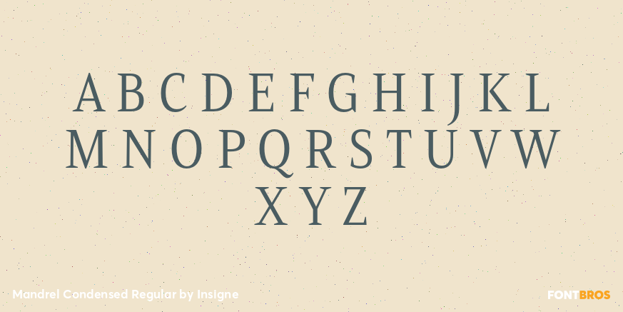 Mandrel Condensed Regular Font Poster #1