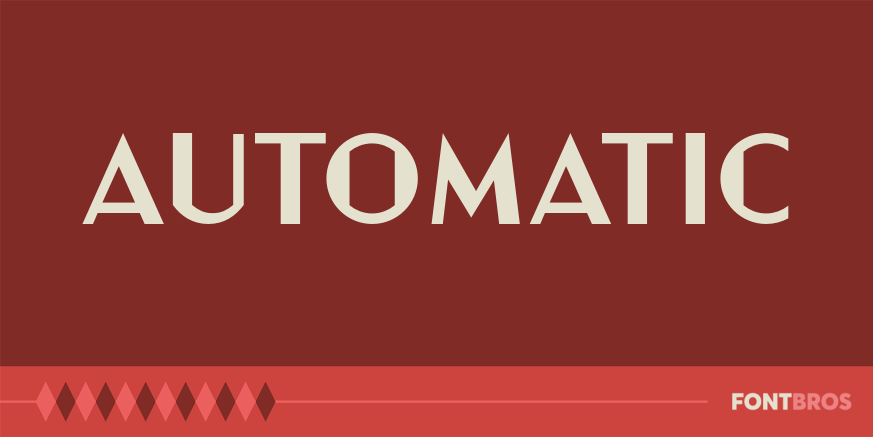 Automatic Font Poster