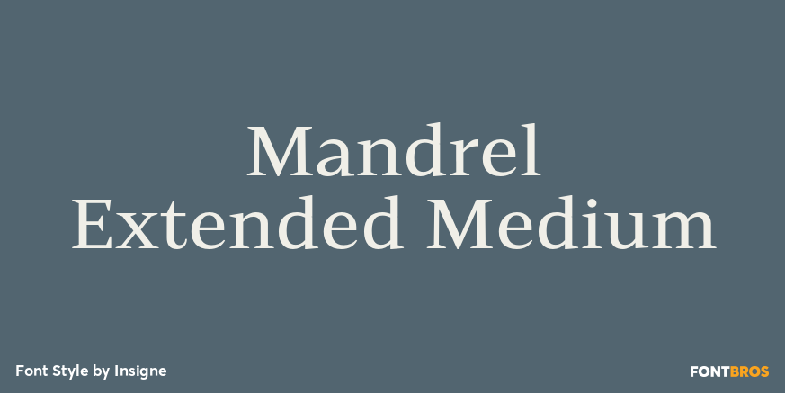 Mandrel Extended Medium Font Poster #1