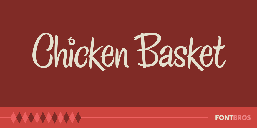 Chicken Basket Font Poster