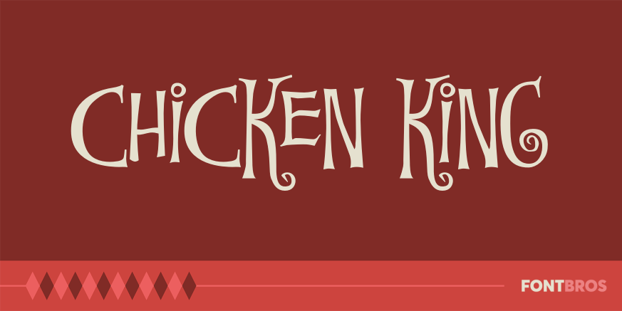 Chicken King Font Poster