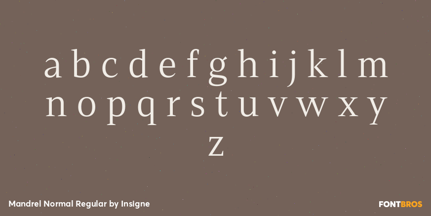 Mandrel Normal Regular Font Poster #1