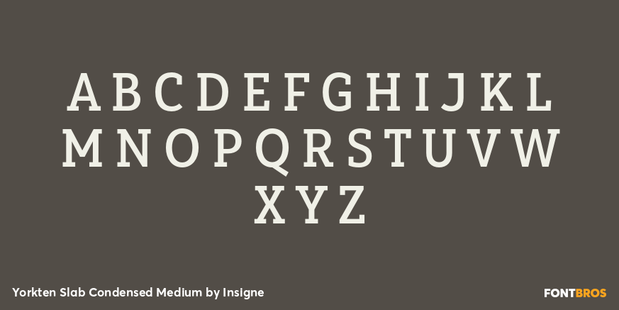Yorkten Slab Condensed Medium Font Poster #1