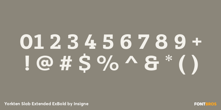 Yorkten Slab Extended ExBold Font Poster #4