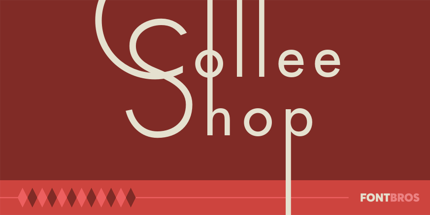 Coffee Shop Font Poster