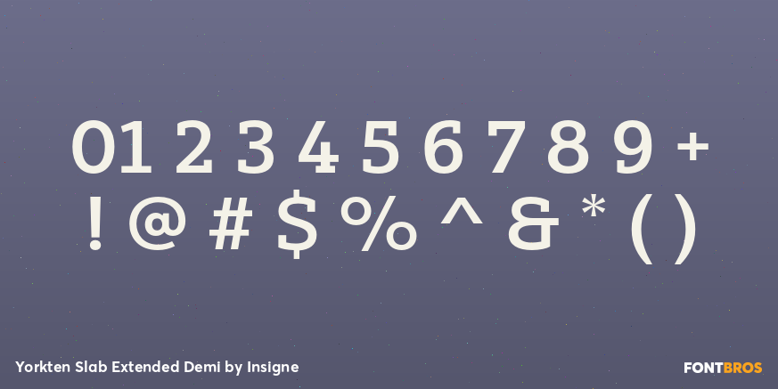 Yorkten Slab Extended Demi Font Poster #4