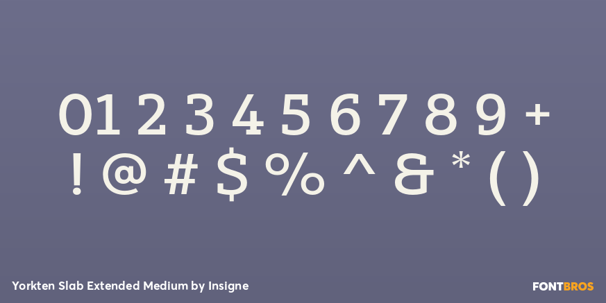 Yorkten Slab Extended Medium Font Poster #4