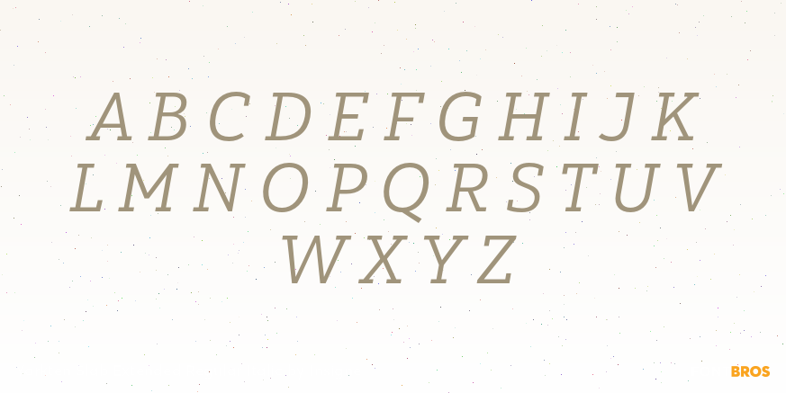 Yorkten Slab Extended Regular Italic Font Poster #2