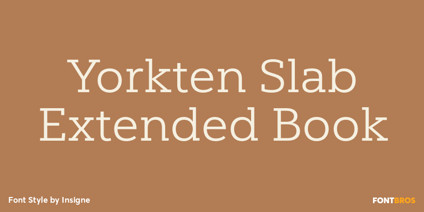Yorkten Slab Extended Book Font Poster #1