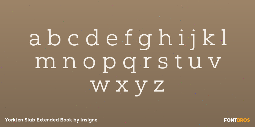 Yorkten Slab Extended Book Font Poster #3