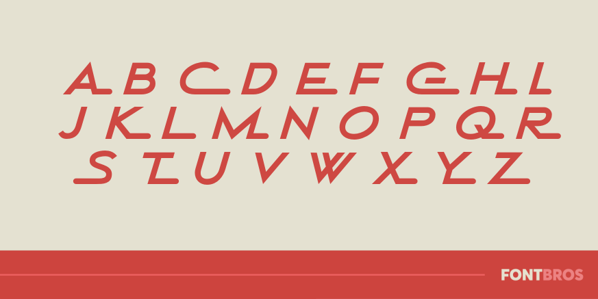 Continental Railway Font Poster #2