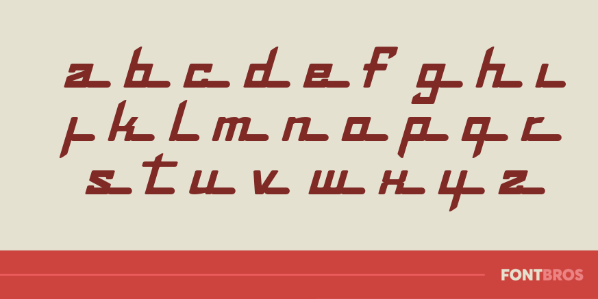 Continental Railway Font Poster #3