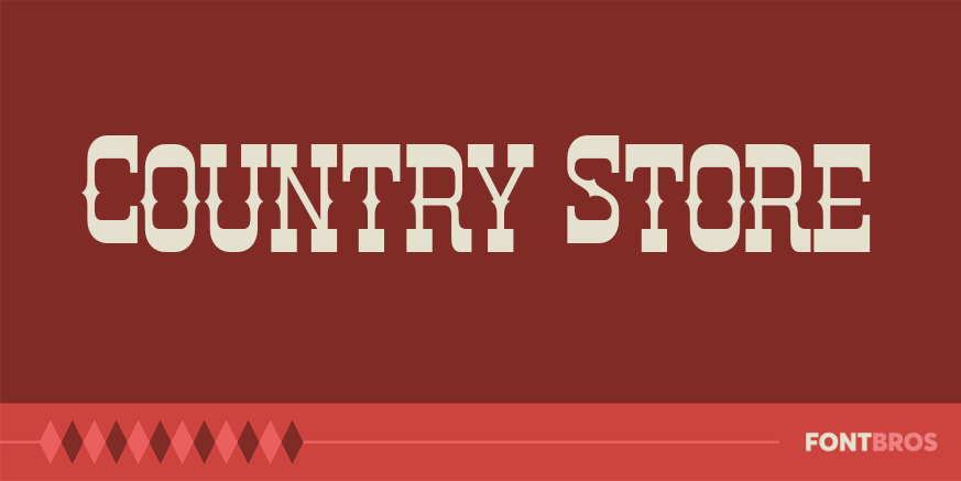 Country Store Font Poster