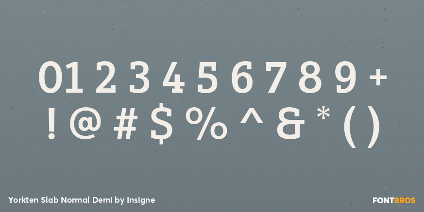 Yorkten Slab Normal Demi Font Poster #4