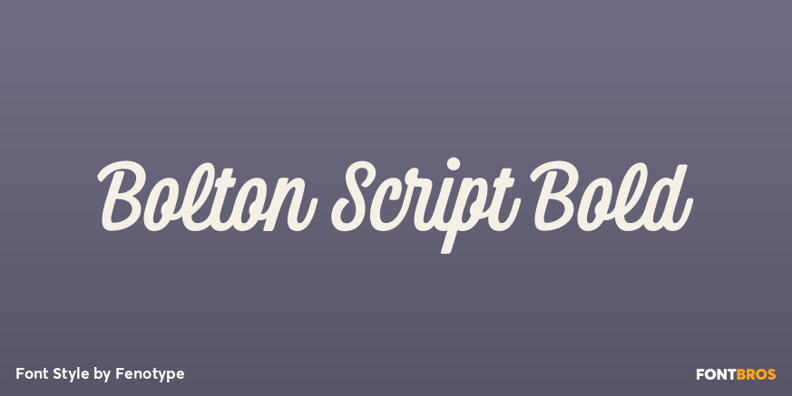 Bolton Script Bold Poster