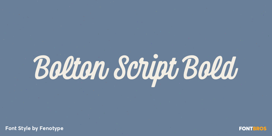 Bolton Script Bold Poster