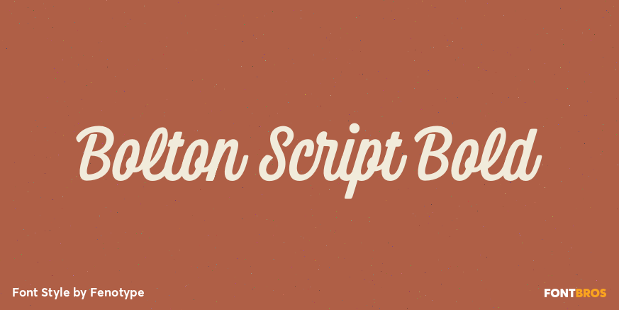 Bolton Script Bold Poster