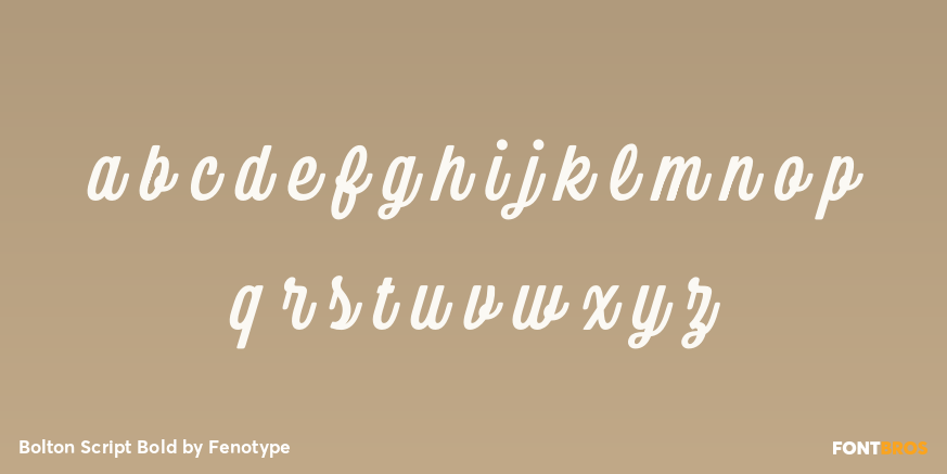 Bolton Script Bold Font Poster #3