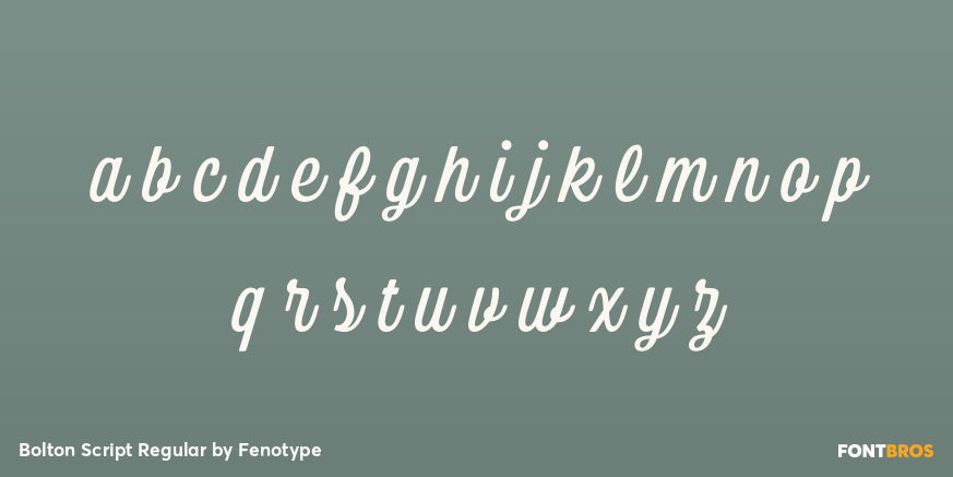 Bolton Script Regular Font Poster #3
