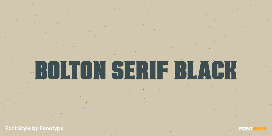 Bolton Serif Black Poster