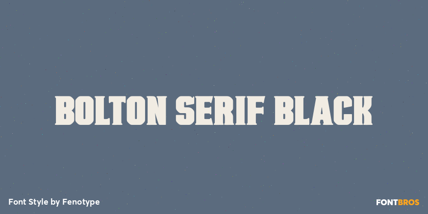 Bolton Serif Black Poster