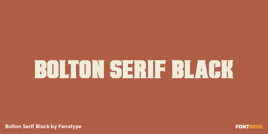 Bolton Serif Black Poster