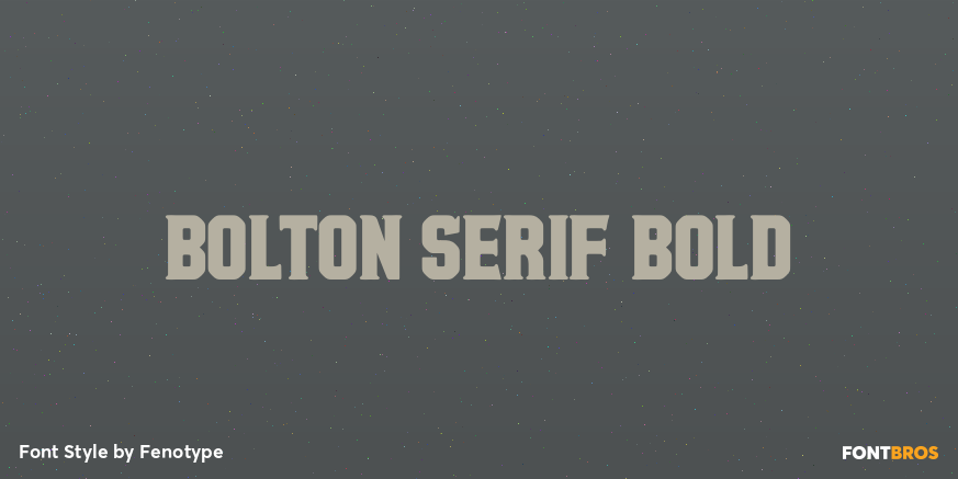 Bolton Serif Bold Poster