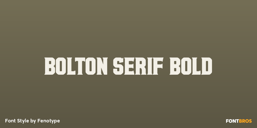 Bolton Serif Bold Poster