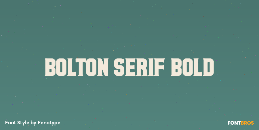 Bolton Serif Bold Poster