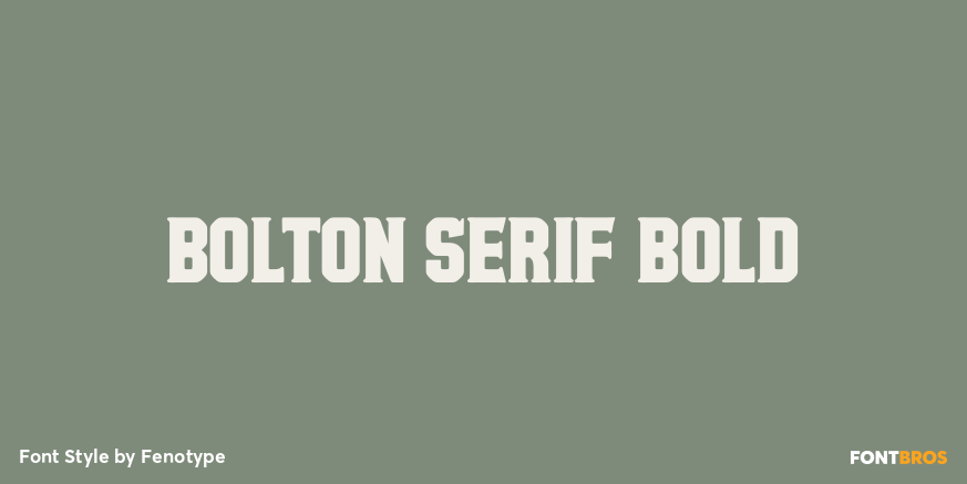 Bolton Serif Bold Poster
