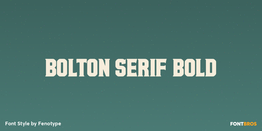 Bolton Serif Bold Poster
