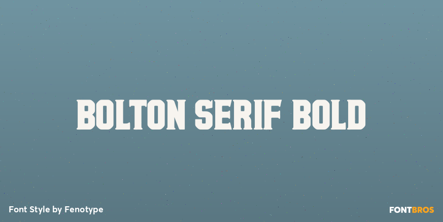 Bolton Serif Bold Poster