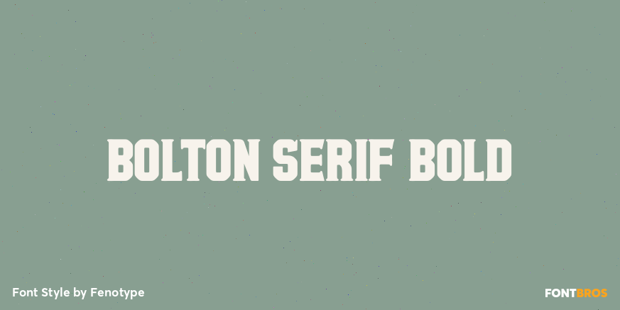 Bolton Serif Bold Poster