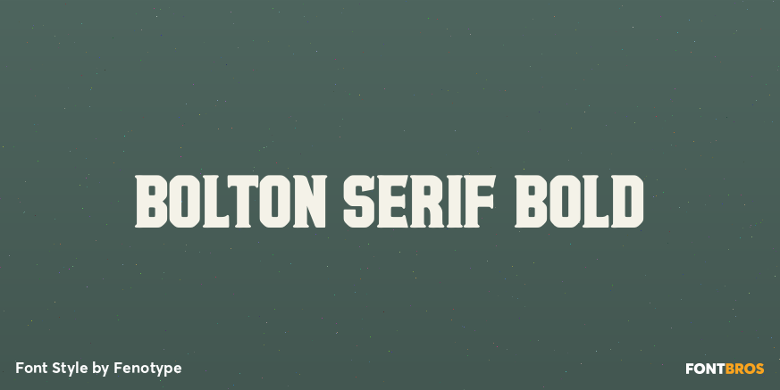 Bolton Serif Bold Poster
