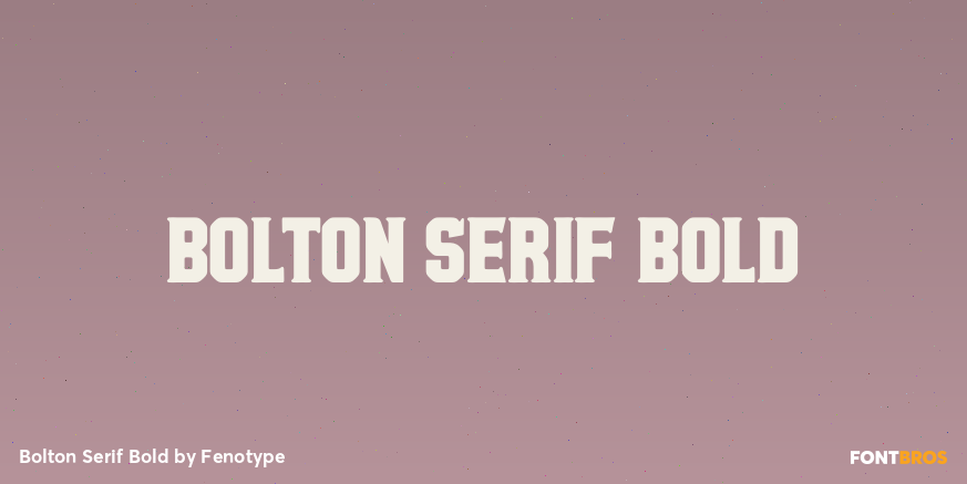 Bolton Serif Bold Poster